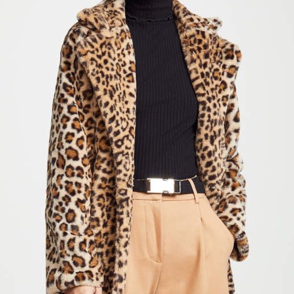 Leopard Faux Fur Jacket